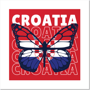 I Love Croatia // Croatian Flag // Croatian Pride Posters and Art